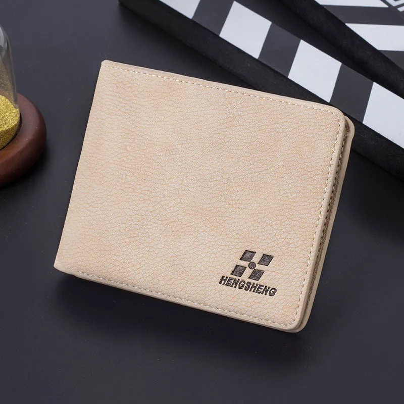 2017 Мужской кожаный брендовый Роскошный кошелек винтажный минималистичный