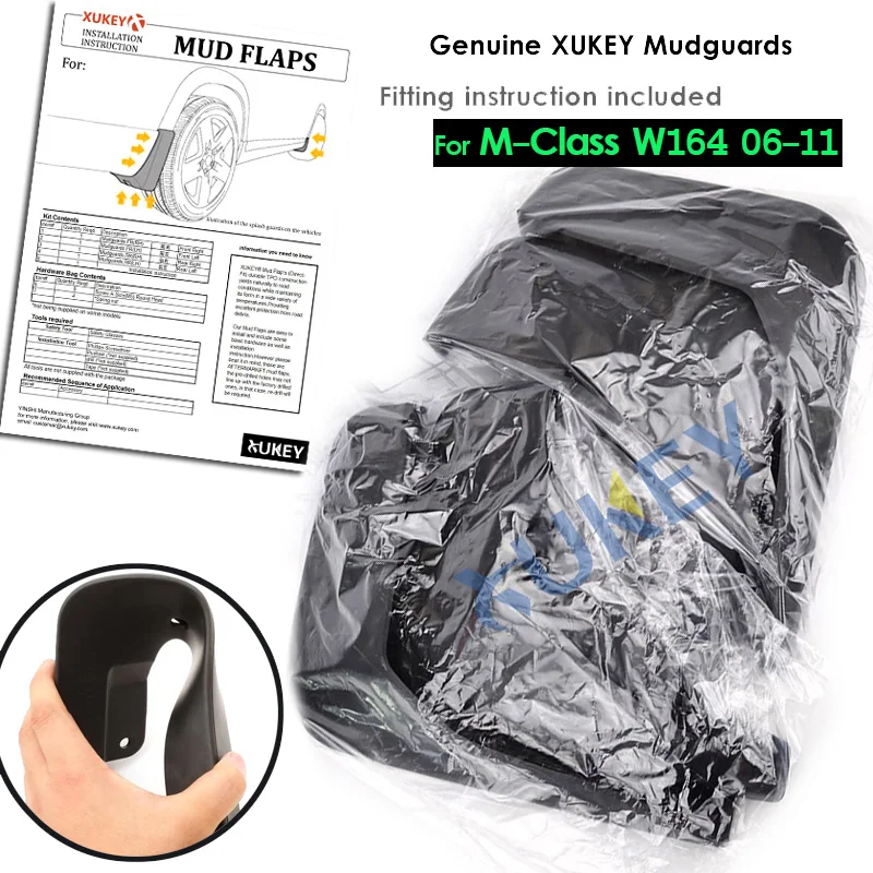 Аксессуары Брызговики для Benz M Class W164 2006 2011 мл ML350 ML500 2010 2009 2008 07|mud flaps|splash guardmud flap