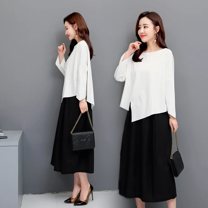 Женский Повседневный комплект из двух предметов однотонный Свободный