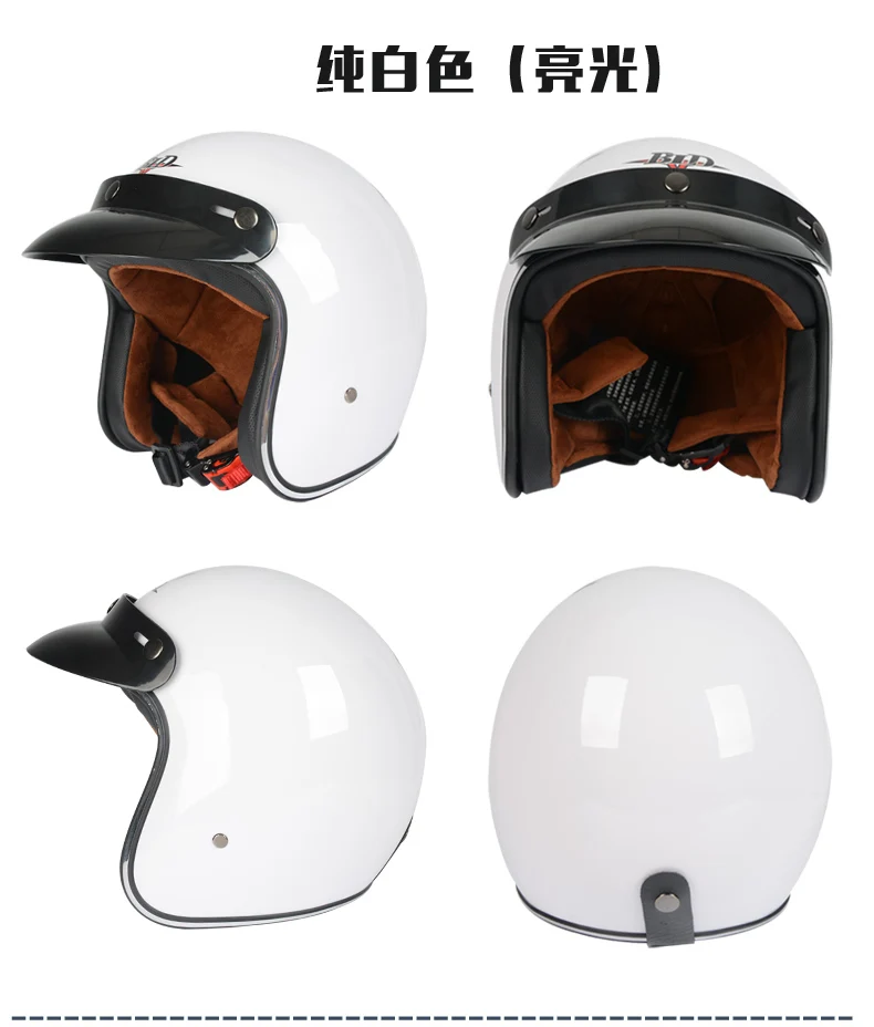 BLD moto rcycle шлем moto cicleta Cacapete Casco шлем ретро открытый шлем 3/4 moto casco DOT утвержден