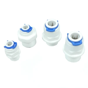 RO водопрямой фитинг, пластиковая система быстрого соединения, очистка воды, 14 38 внешний диаметр шланга 18 дюйма 14 дюйма 12 дюйма 38 дюйма, наружная резьба BSP