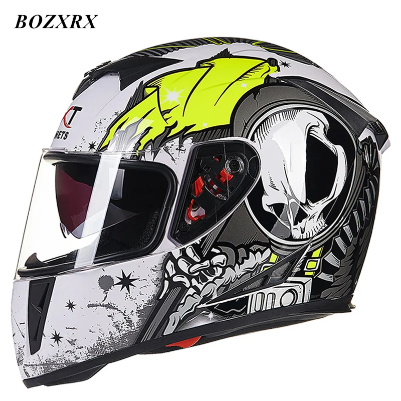 BOZXRX DOT Approve New High Quality Flip UP Helmets motorcycle Winter Racing Motorbike helmets Casco Capacete Casque Moto Helmet |