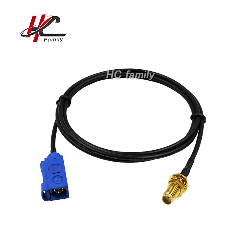 Новый Синий Удлинительный Кабель gps Fakra C jack к SMA female RG174 1 5 m 59 дюймов | Обустройство