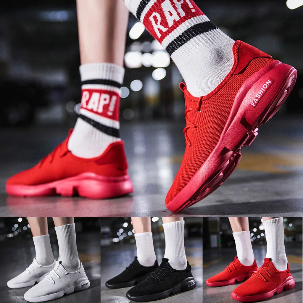 Men Sneakers Casual Shoes Brand Male Mesh Flats Plus Big Size Loafers Breathable Slip On Spring Autumn#N3 | Обувь