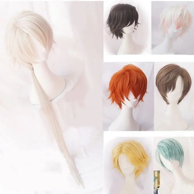 Унисекс caller id: Косплэй Harajuku вьющиеся волосы парик 707 Yoosung из мультфильма Холодное