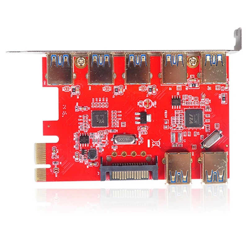 Pci-Express 5-Port USB3.0 External +2 Port Desktop Expansion Card | Компьютеры и офис