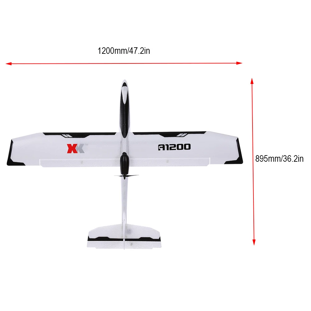 WLtoys XK A1200 3D 6G бесщеточный двигатель самолет с фиксированным крылом 5,8G FPV 2,4G 6CH S-FHSS EPO RC самолет планер RTF 89 см длина дрона