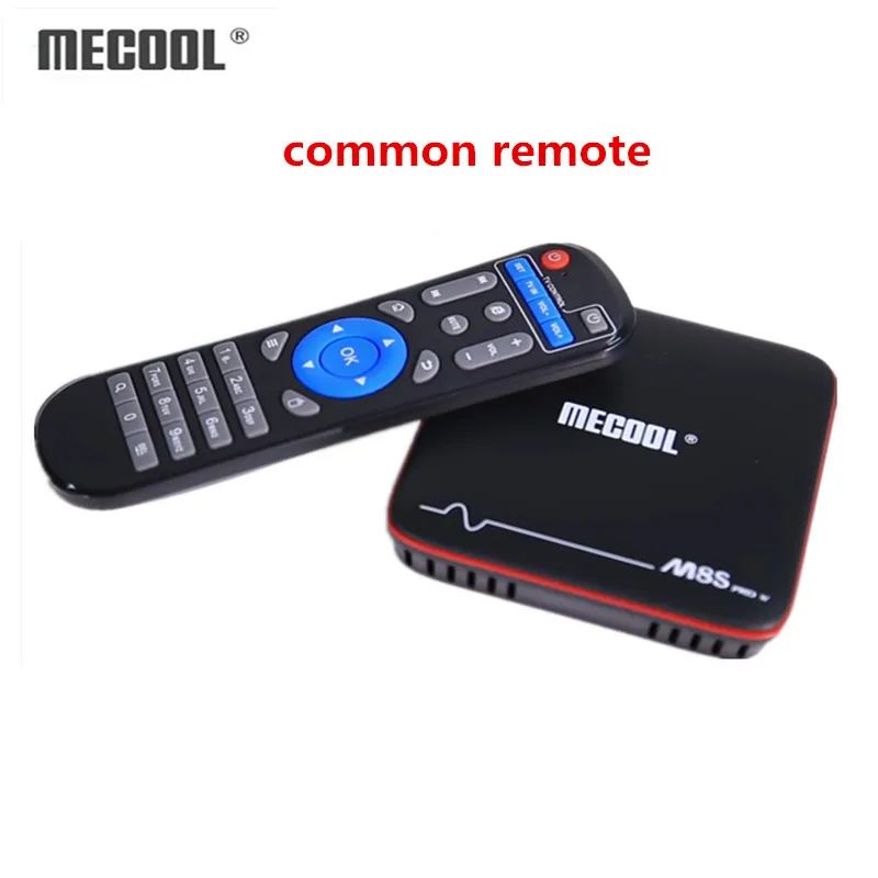 common remote Mecool M8S PRO W Smart Android ТВ Box Android 7,1 2,4G, Wi-Fi, 4 K, 2 Гб оперативной памяти, 16 Гб встроенной памяти, с поддержкой голосовой Управление Amlogic S905W набор CPU компьютерной приставки к телевизору - Цвет: common remote
