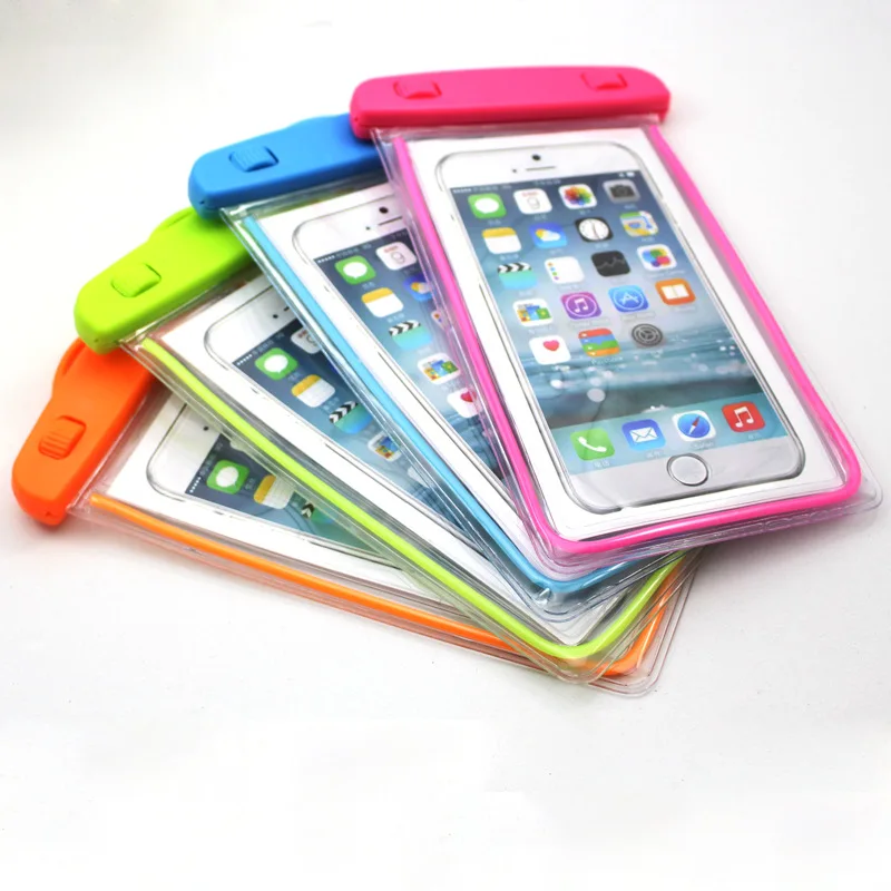 SRLEEKING Universal Waterproof Bag Fluorescence waterproof phone case For SamsungS6 S7edge S8 fashion PVC | Мобильные телефоны и