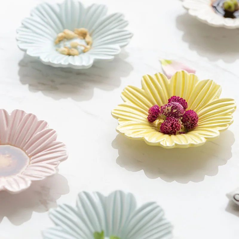 Керамические обеденные тарелки 4 искусства необычная пигментированная керамика