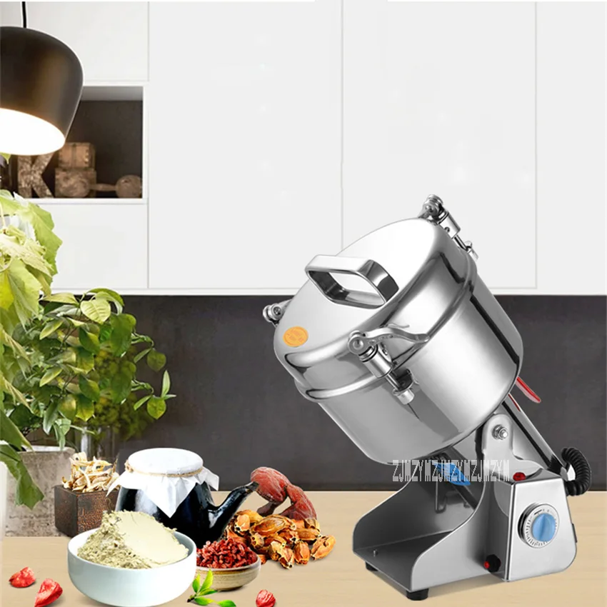 YB-2500A мельница для пищевых продуктов, машина для порошка, бытовая зерно, китайская травяная медицина, мельница, 2500 г, большая емкость, ультратонкая, 110 В/220 В
