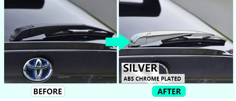 Для Toyota CHR C-HR C HR заднее стекло Chrome крышка стеклоочистителя заднего стекла