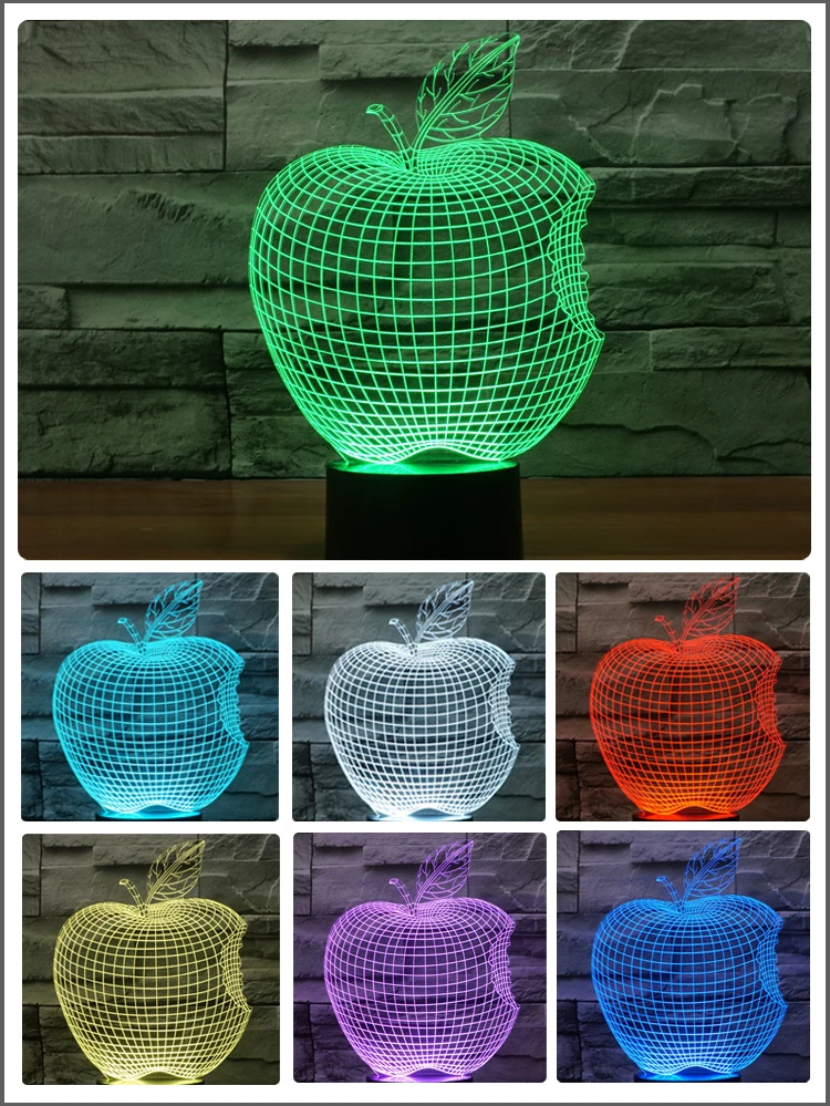 Новинка Сенсорный 3D Led Ночные Огни для Детей Подарки На День Рождения Свадьба