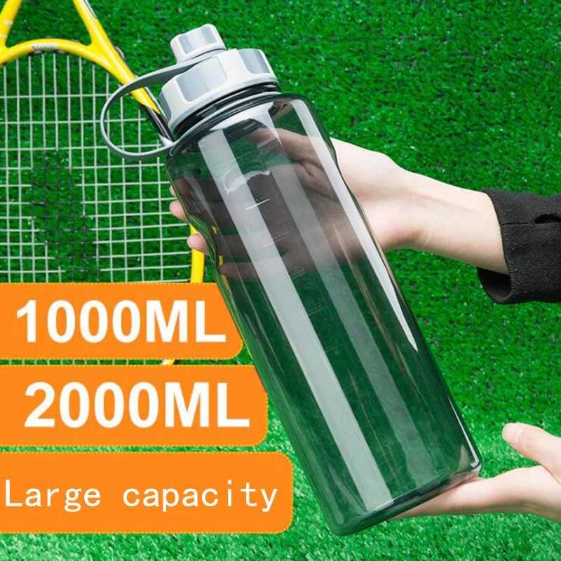 Брендовая Спортивная бутылка для воды фитнес BPA Free Direct drink-прямой напиток бутылка для воды бутылка пространства 600 мл 1000 мл 2000 мл