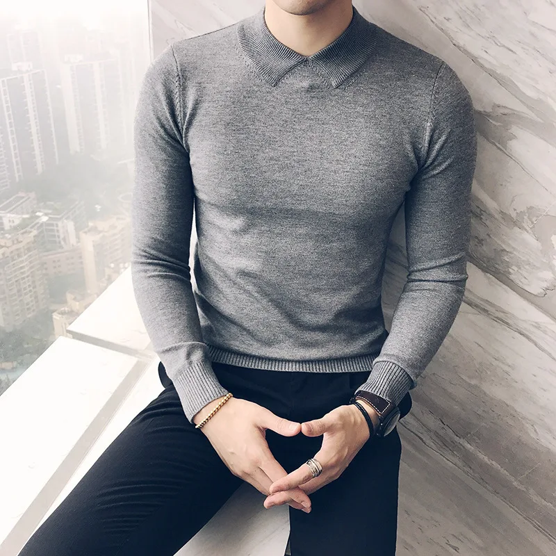 

Design comfortable men sweater men's sweater slim knit Sweater new hot 2018 fashion