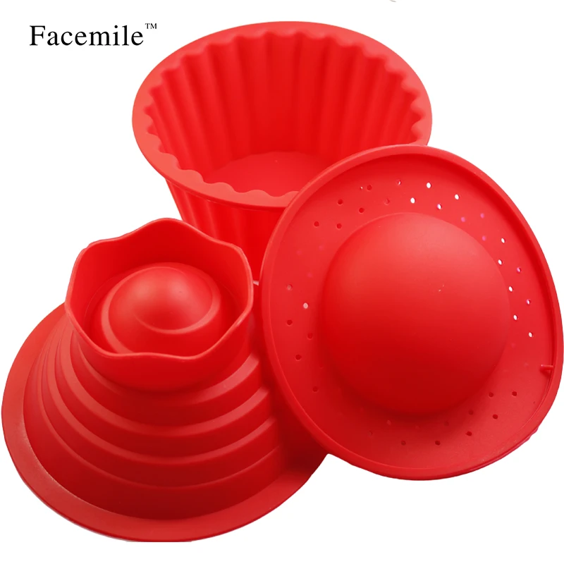 3 шт./компл. большая силиконовая форма для кексов термостойкие инструменты
