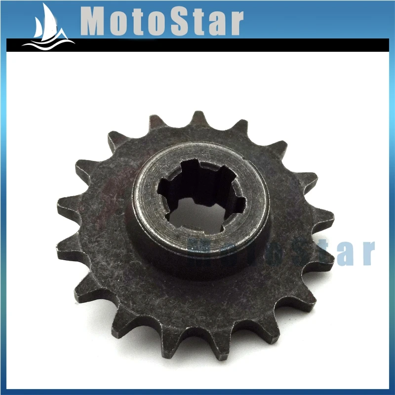 Передняя коробка сцепления 2 шт. передач шестеренка звездочка цепи T8F 17 зубьев для
