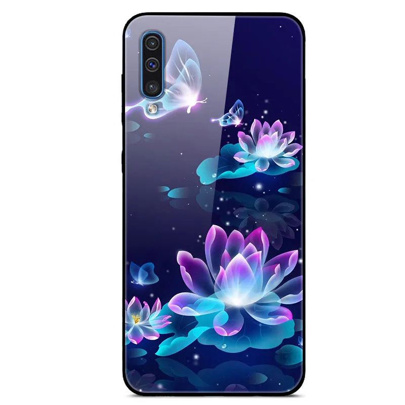 01 Закаленное Стекло чехол для samsung Galaxy A50 A70 A30 A10 A20 S10 плюс J4 J6 A7 A8 A9 S10E Чехол Мягкий бампер задний Чехол - Цвет: 01