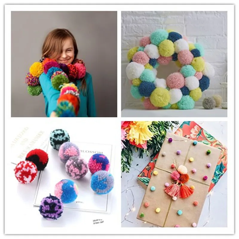 4 размера длинная трикотажная вязанная тканая одежда s pom Makers набор для пуха мяч DIY