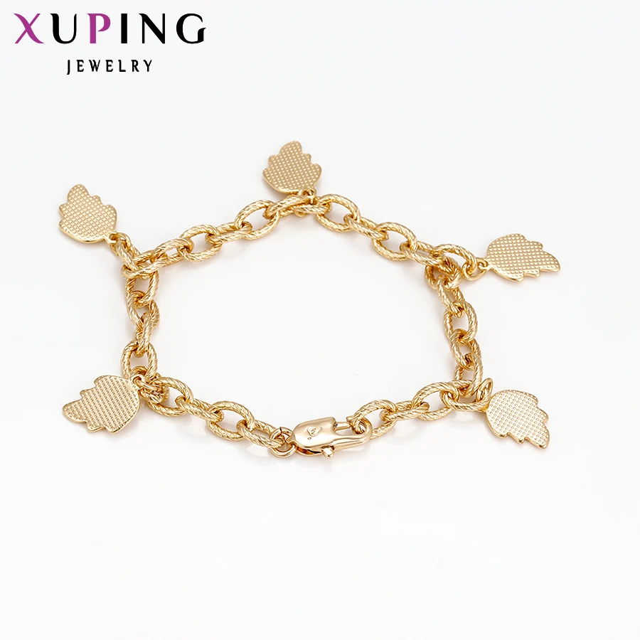 Xuping Модный Браслет Новое поступление элегантные женские браслеты дружбы золотой