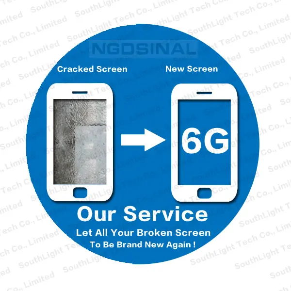 Для iPhone 6 ЖК экран оригинальный сенсорный датчик в сборе треснувшее стекло