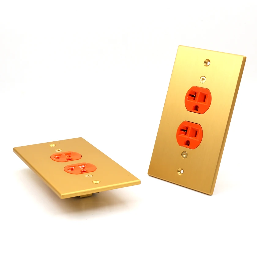 Acrolink AC 150B Hi End чистый сплав hifi US Розетка 14.9cmX8.7cm золото|ac power socket|power socketus socket |