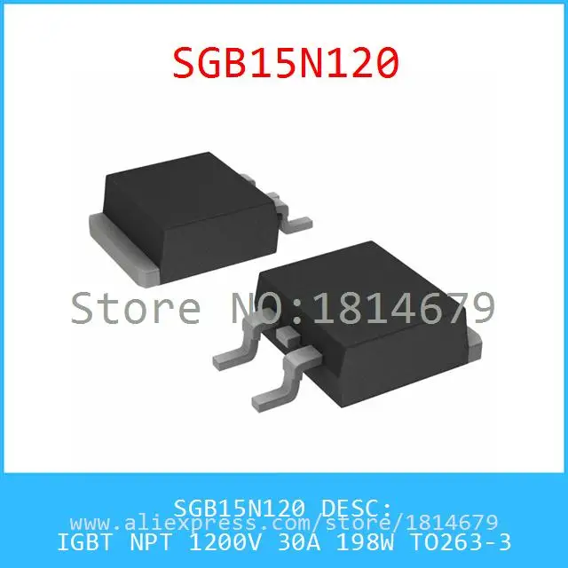Бесплатная Доставка 1 Шт./лот SGB15N120 IGBT NPT 1200 В 30A 198 Вт TO263 3 15N120|npt thread|npt plugsnpt swivel |