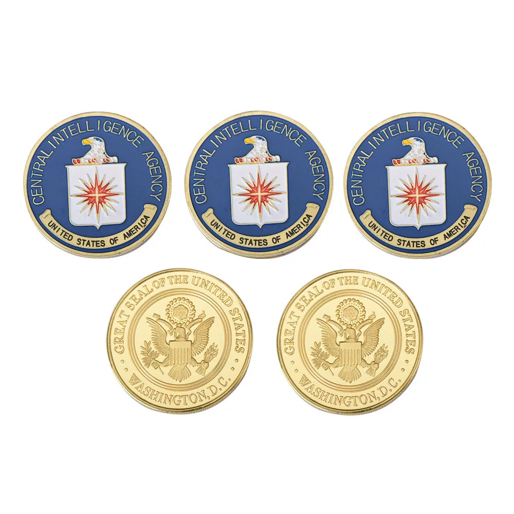 WR позолоченная монета центрального Агентства разведки памятная Заказная