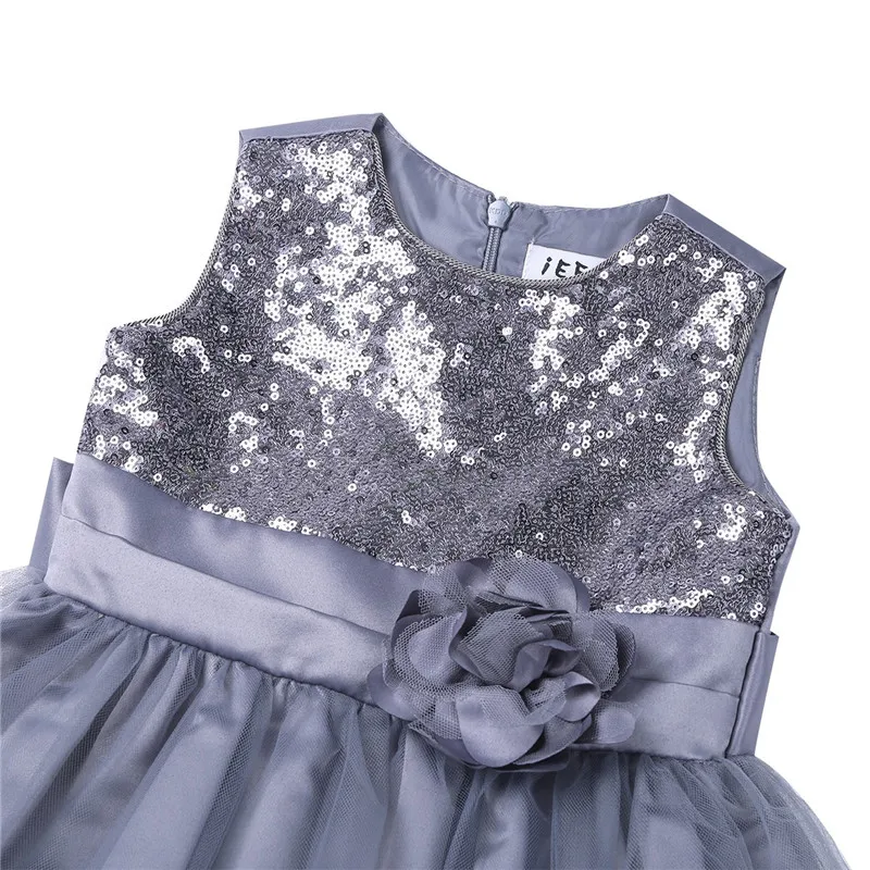 Платье без рукавов с бретельками для маленьких девочек Сетчатое платье