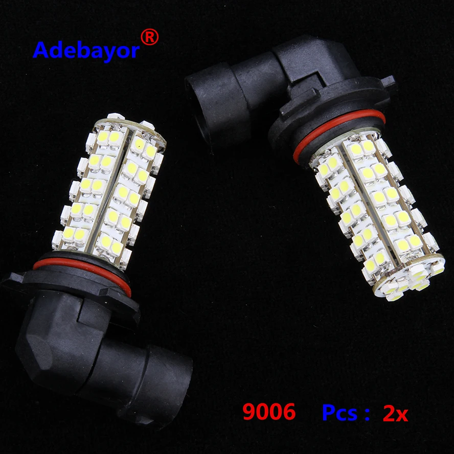 2 шт. Автомобильные светодиодные лампы 9006 HB4 68 SMD 12 в 7000 к | Автомобили и мотоциклы