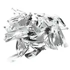 Набор из 50 серебристых зажимов для волос 40 мм с бантом