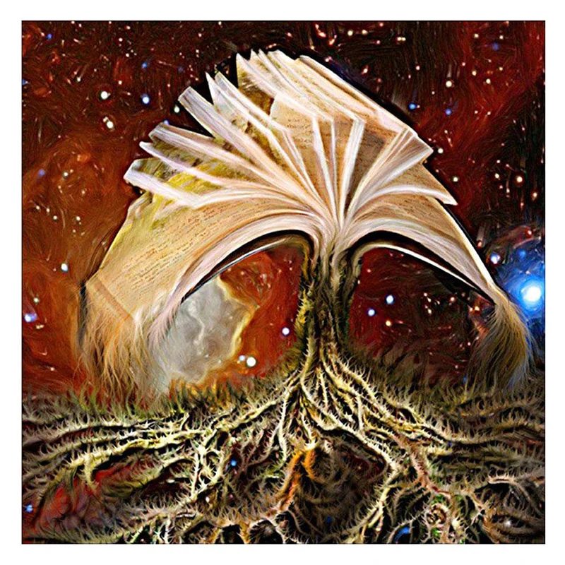 5D DIY Алмазная картина &quotКнига&quot Домашний Декор полная дрель квадратная нация