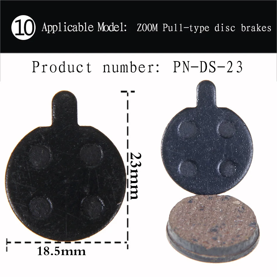 PN-DS-23 2pair 2 пары(4 шт.) Резиновые MTB велосипедные дисковые Тормозные колодки для TEKTRO ZOOM MAGURA BB5 BB7 SHIMANO AVID тормозные Аксессуары Тормозная прокладка - Цвет: PN-DS-23 2pair