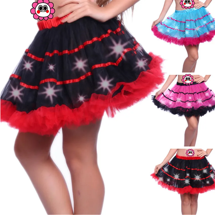 Abbille Sexy Fashion пушистый юбка-пачка взрослых Для женщин Pettiskirt вечерние танцевальные