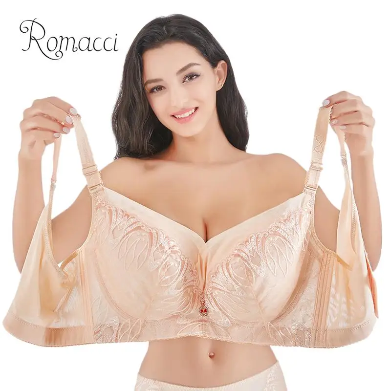 Romacci сексуальный женский бюстгальтер большого размера на косточках Soutien Gorge BH пуш