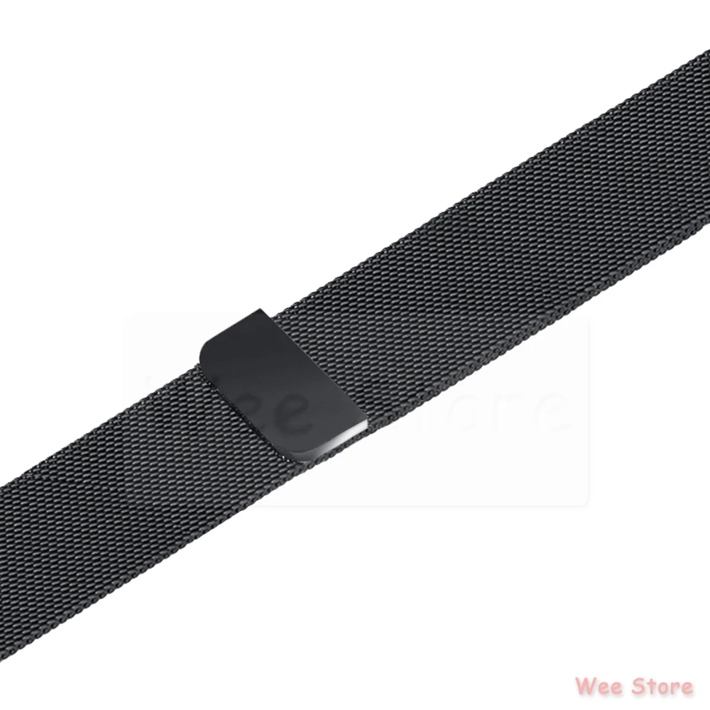 Миланская петля браслет из нержавеющей стали для Apple Watch серии 1 2 3 4 ремешок полосы 38 мм 40 мм 42 мм 44 мм - Цвет: Серый