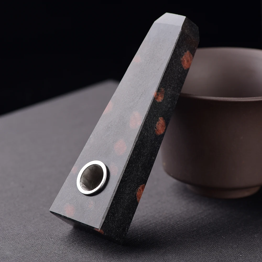 Runyangshi красивый натуральный кристалл дымовая труба фильтр кварцевый гранат