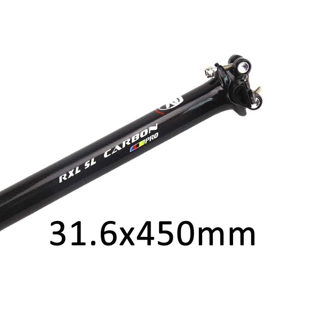RXL SL велосипедный штырь углеродный MTB 27,2/30,8/31,6 мм 3 к глянцевый 350/400 мм Черный Сверхлегкий полностью углеродное волокно велосипедный Подседельный штырь 25,4 - Цвет: Тёмно-синий