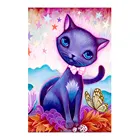 Животное кошка Алмазная картина Полный Круглый Детский мультфильм Nouveaute DIY игрушка прилипающая дрель крест вышивка 5D украшение для дома