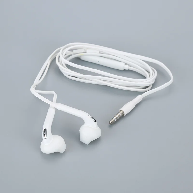 For Samsung Galaxy S6 Wired Headset In-ear Earphone with Mic 3.5mm Jack Headphone for Mobile Phone White | Электроника