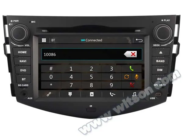 Автомобильный DVD плеер WITSON с GPS для TOYOTA RAV4 новая технология + защитный экран 1080P DSP