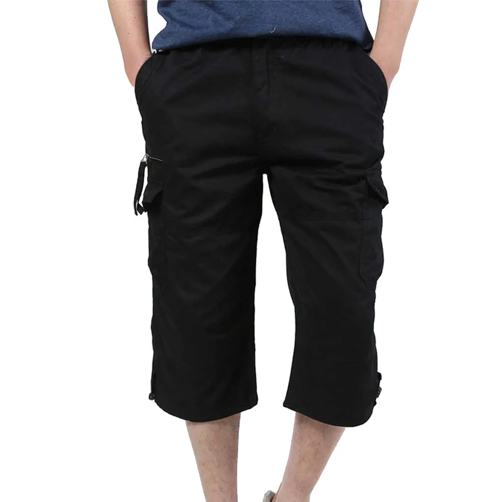 Мужские хлопковые шорты новый стиль комбинезоны с несколькими карманами мужские