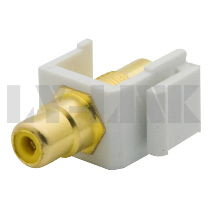 Разъем keystone RCA желтого цвета|keystone connector|rca keystoneconnector rca |