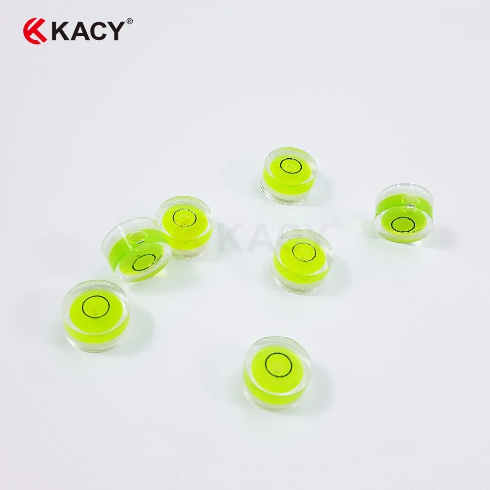 Kacy 18x 9 мм Бесплатная доставка пластиковый круглый флакон пузырьковый уровень и