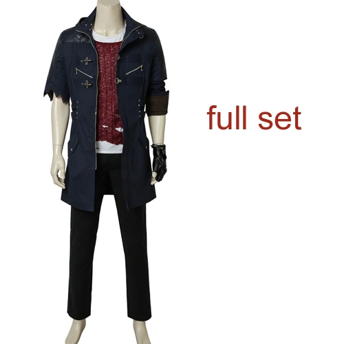 Whole set Игра DMC5 Nero, для косплея костюм перчатки на Хэллоуин реквизит Косплэй ing Охотник чехлы для телефонов Nero полный костюм Индивидуальный заказ DMC 5 чехлы для телефонов Nero наряд пальто куртка - Цвет: Whole set