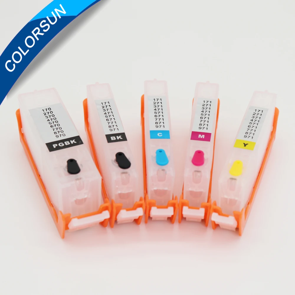 Многоразовый картридж для чернил canon PIXMA MG5760 MG6860 TS6060 TS5060 с постоянным чипом