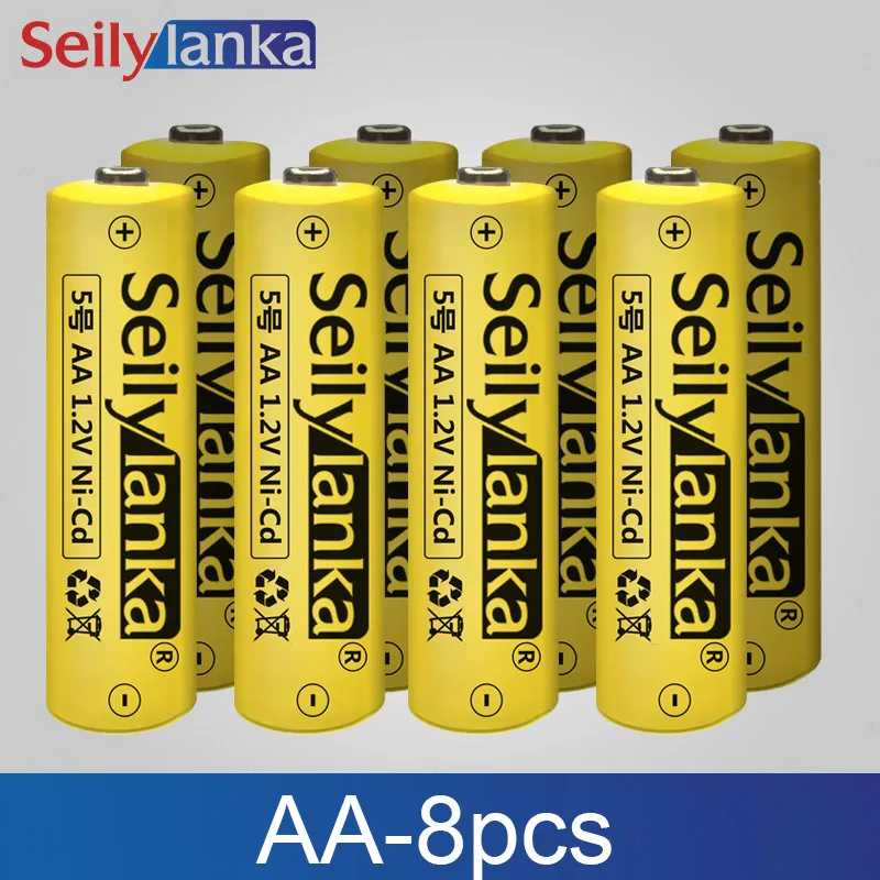 AAx8pcs 1,2 V AA Перезаряжаемые Батарея Ni-CD светодиодный фонарь игрушки RC NH сотовый зарядное устройство высокой емкости 4/10/16/20 штук - Цвет: AAx8pcs