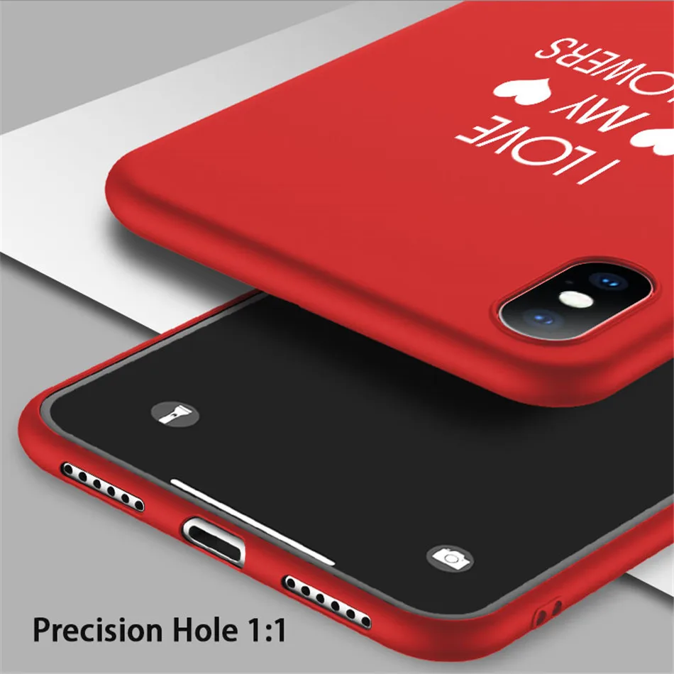 Чехол USLION с изображением влюбленных сердец для iPhone 6, 7, 6s, 8 Plus, чехол для телефона с буквенным принтом s, для iPhone X, XR, XS, Max, мягкий силиконовый чехол из ТПУ