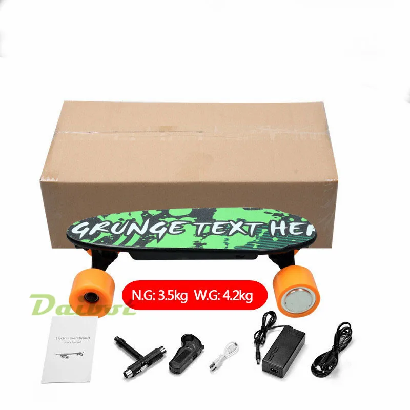 4 колеса Электрический минискейтборд мотор для скутера ХОВЕРБОРДА boosted board с