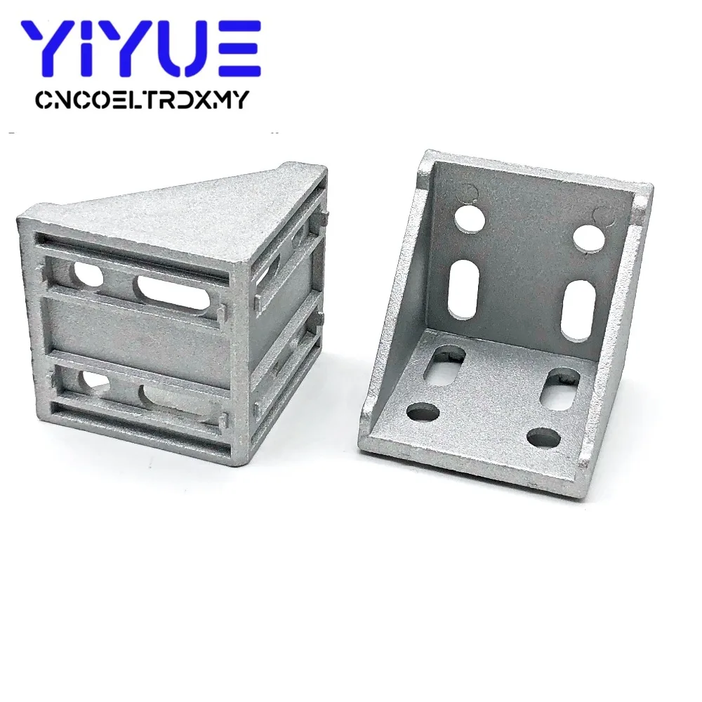 Фото 2pcs of 6060 Corner Fitting Angle 60x60 Decorative Brackets Aluminum Profile Accessories L Connector Fasten connector Обустройство 2pcs of 6060 Corner Fitting Angle 60x60 Decorative Brackets Aluminum Profile Accessories L Connector Fasten connector Обустройство